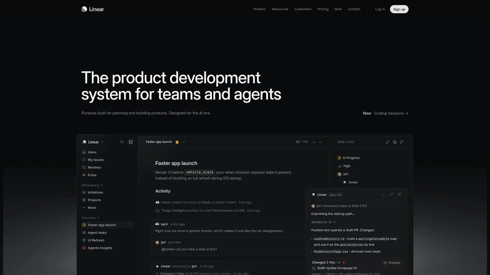Linear style preview